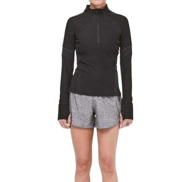 Lululemon Tracker Short Mid-Rise 4" *Heather Lux Multi Black - Picture 9 of 9